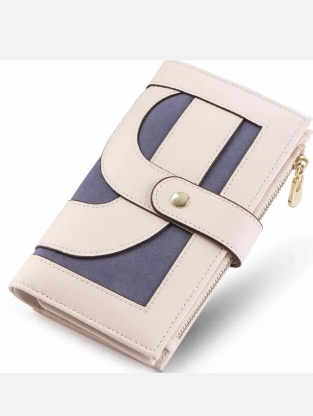 RFID Blocking Wallet Cream/Blue